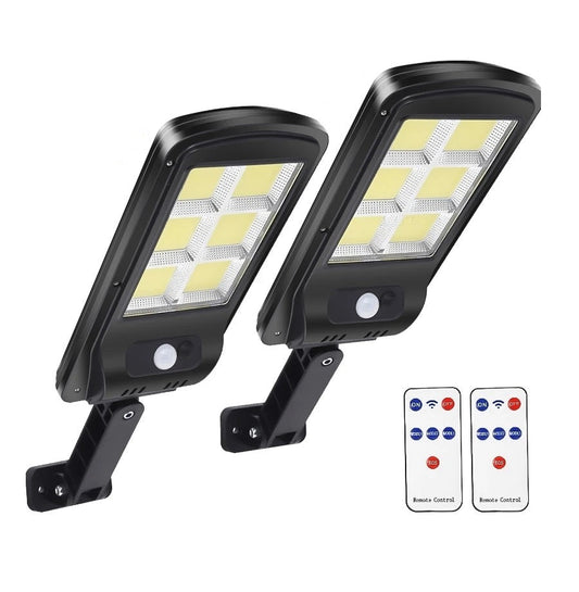 Set 2 Solarna Svjetiljke 150W, 160 LED COB, Daljinski Upravljač i Senzor Pokreta