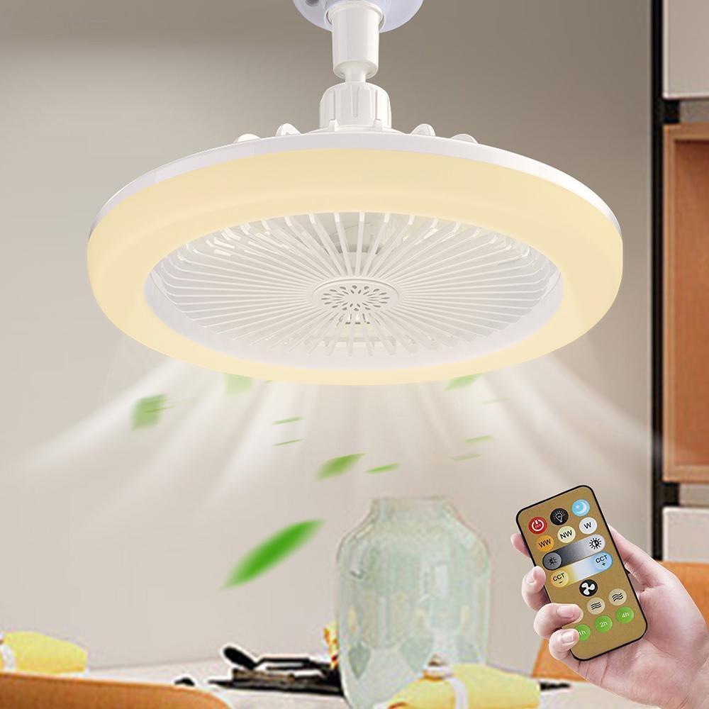 STROPNI VENTILATOR S DALJINSKIM UPRAVLJAČEM I SVJETLOM 30W LED LAMPA FAN SMART