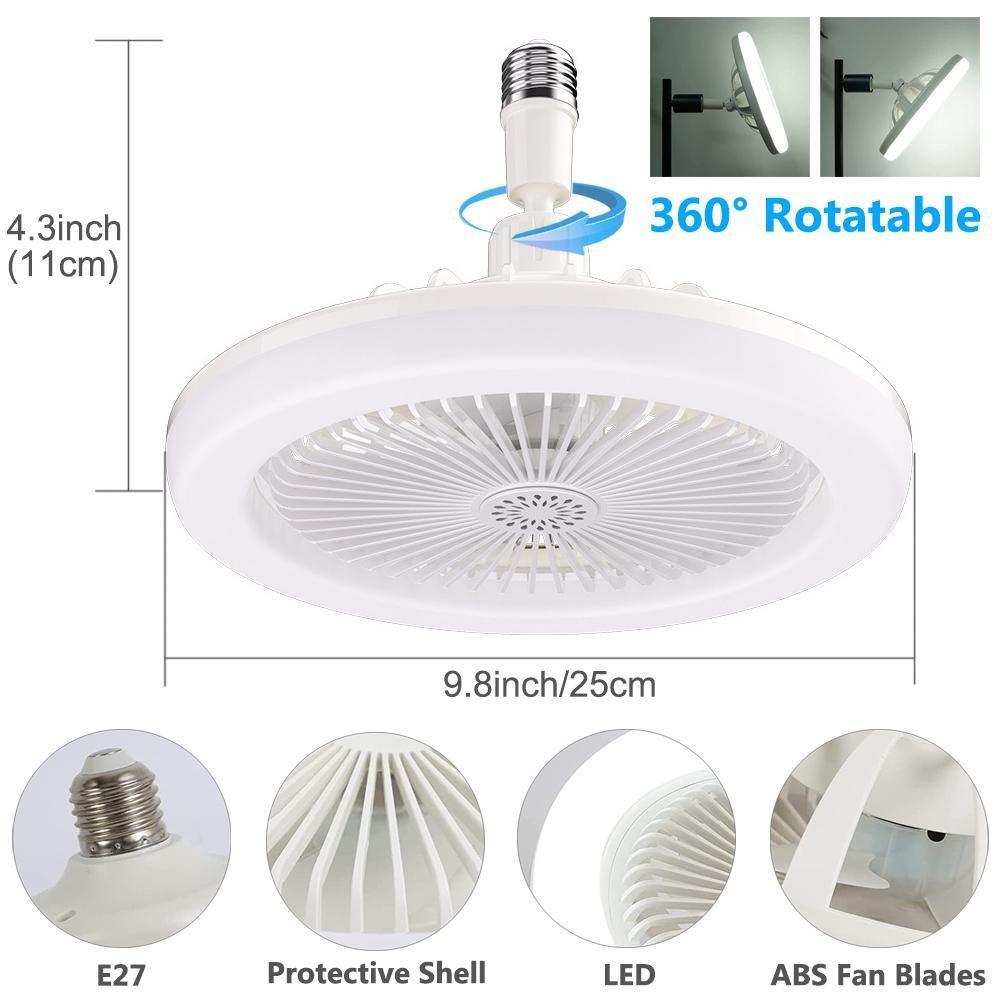STROPNI VENTILATOR S DALJINSKIM UPRAVLJAČEM I SVJETLOM 30W LED LAMPA FAN SMART