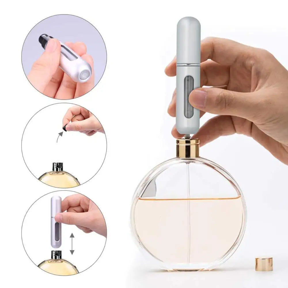 Set od 4 mini bočice parfema koje se mogu puniti, kapaciteta 5 ml