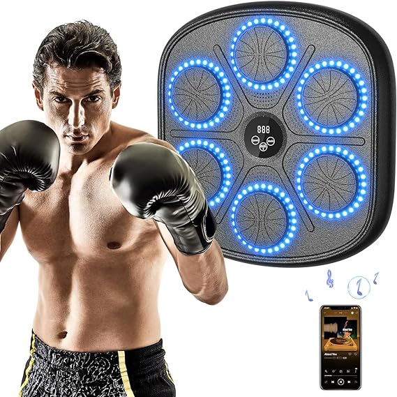 RUMBALTON - Glazbena Boksačka Mašina s Bluetooth-om, Zidna Montaža, rukavice uključene
