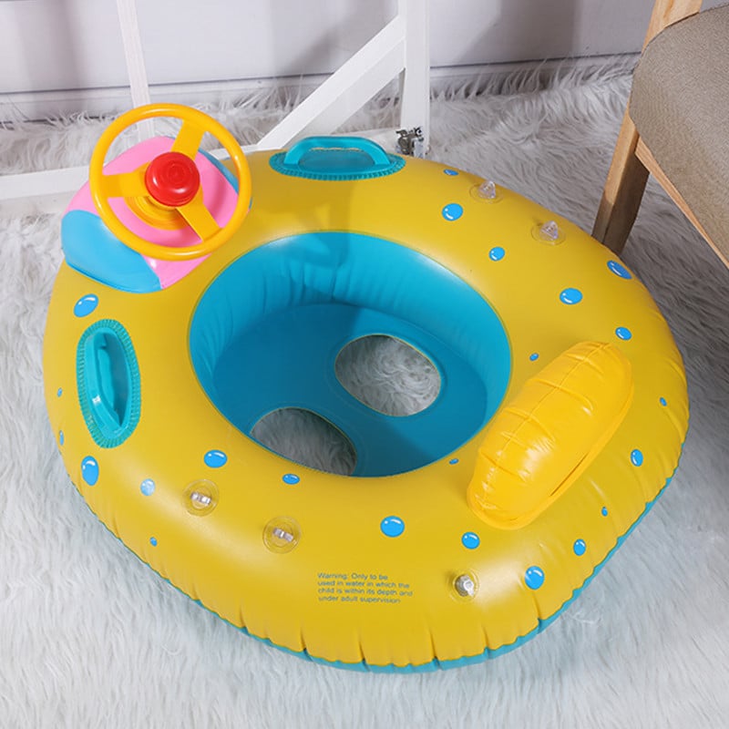Dječji Napuhavajući Čamac s Suncobranom i Volanom Blue Ocean