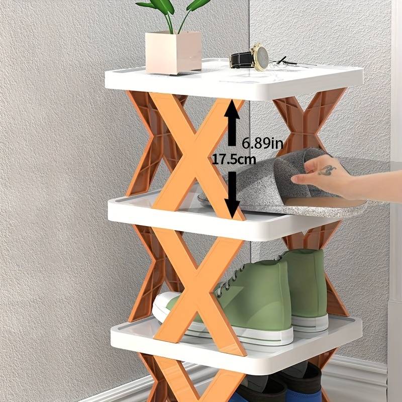Četverosložna modularna cipela, bijela s narančastim/zelenim