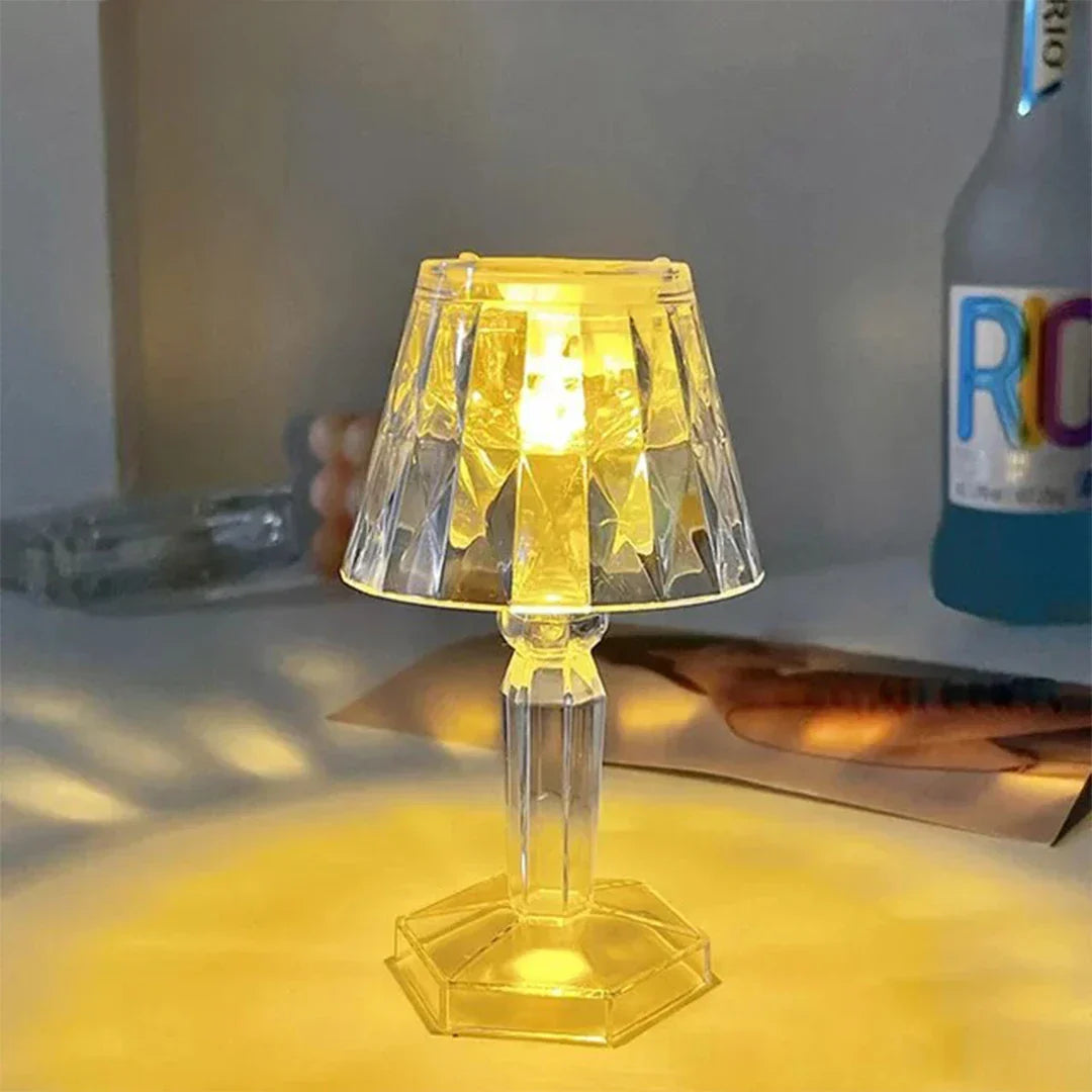 Lampa Model Kristal sa RGB Baterijom, 12cm x 6.5cm