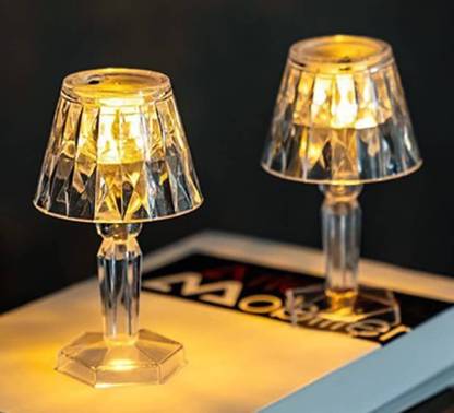 Lampa Model Kristal sa RGB Baterijom, 12cm x 6.5cm