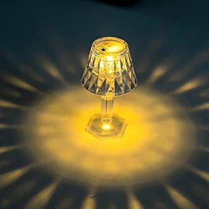 Lampa Model Kristal sa RGB Baterijom, 12cm x 6.5cm