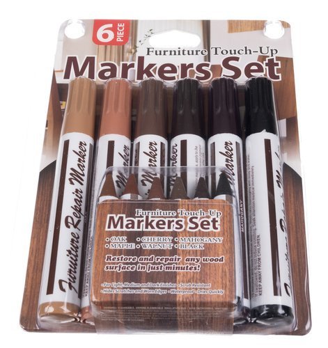 Set za Popravak Namještaja - 6 Markera - KIT ZA POPRAVAK NAMJEŠTAJA I PANELA