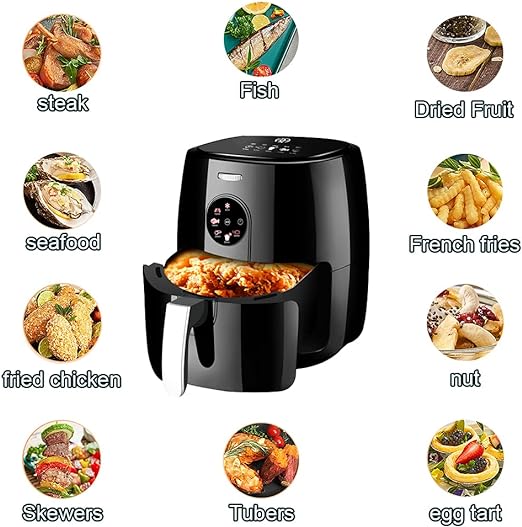 Friteza s vrućim zrakom SonyMax SN80181, 8L + POKLON - Set od 100 papira za pečenje za AirFryer
