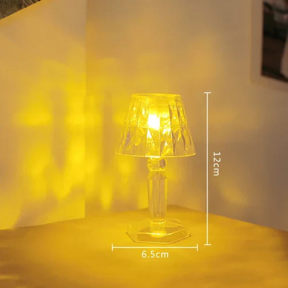 Lampa Model Kristal sa RGB Baterijom, 12cm x 6.5cm