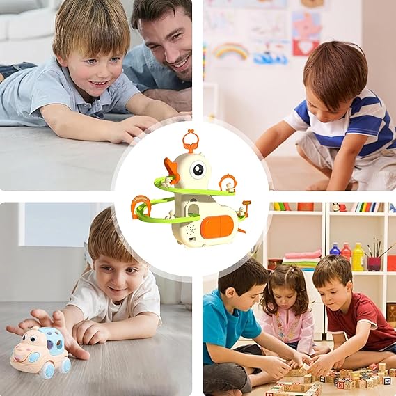 Igračka Klizalište Patka - Slatka Igračka s LED Svjetlom i Glazbom | Električna Edukativna Igračka za Djecu (3+ Godina)