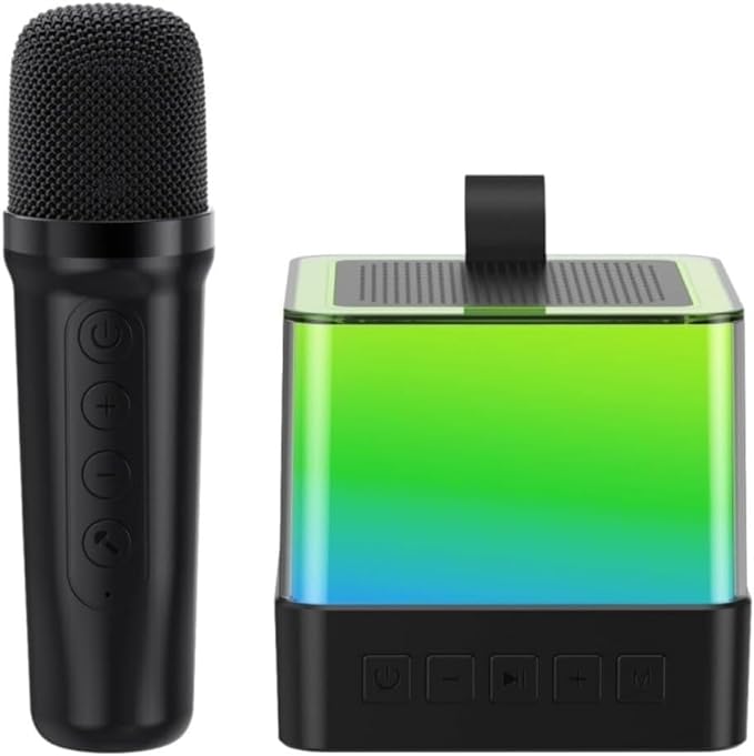 Mini Karaoke Stroj za Djecu i Odrasle: 5 Ambijentalnih Svjetala i Promjena Glasova