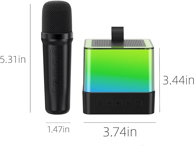 Mini Karaoke Stroj za Djecu i Odrasle: 5 Ambijentalnih Svjetala i Promjena Glasova