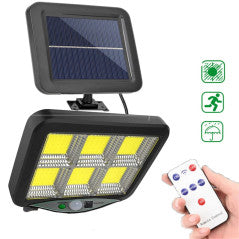 Set 4 x Solarni Projektor 160 LED 8 COB s Senzorom Svjetla i Pokreta