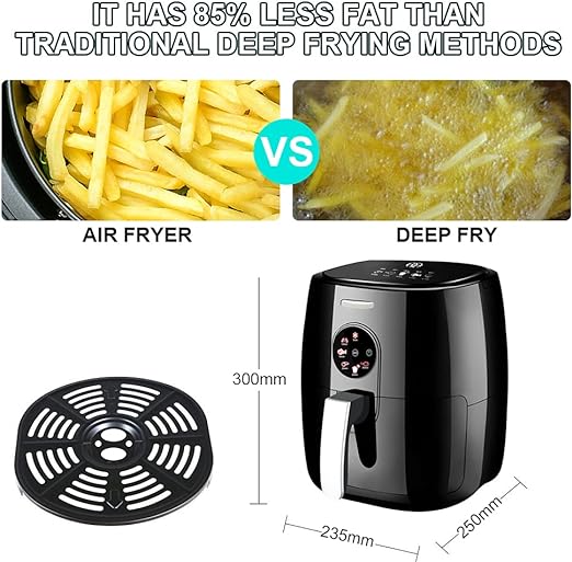 Friteza s vrućim zrakom SonyMax SN80181, 8L + POKLON - Set od 100 papira za pečenje za AirFryer