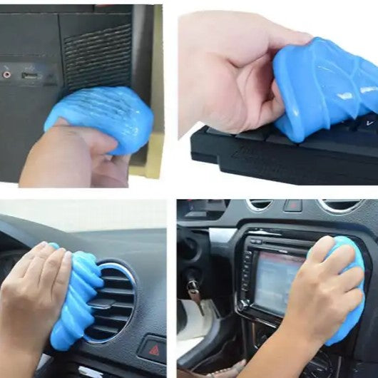 Set 4 Komada - Elastični Ljepljivi Gel za Čišćenje Prljavštine iz Malih Prostora, Tipkovnica, Automobil