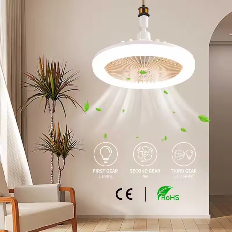 STROPNI VENTILATOR S DALJINSKIM UPRAVLJAČEM I SVJETLOM 30W LED LAMPA FAN SMART