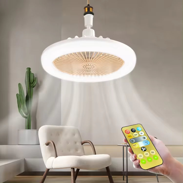 STROPNI VENTILATOR S DALJINSKIM UPRAVLJAČEM I SVJETLOM 30W LED LAMPA FAN SMART