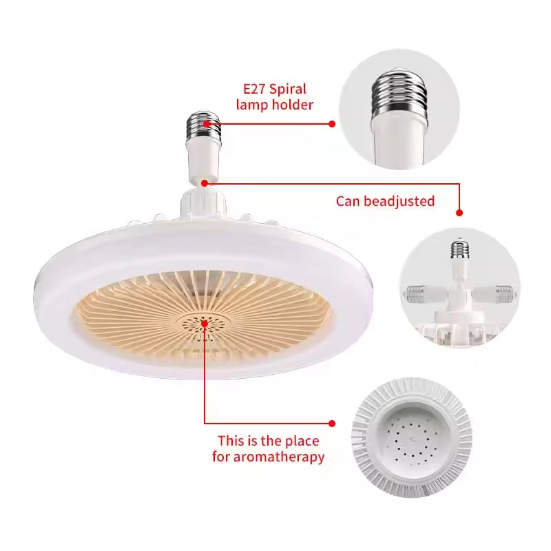 STROPNI VENTILATOR S DALJINSKIM UPRAVLJAČEM I SVJETLOM 30W LED LAMPA FAN SMART