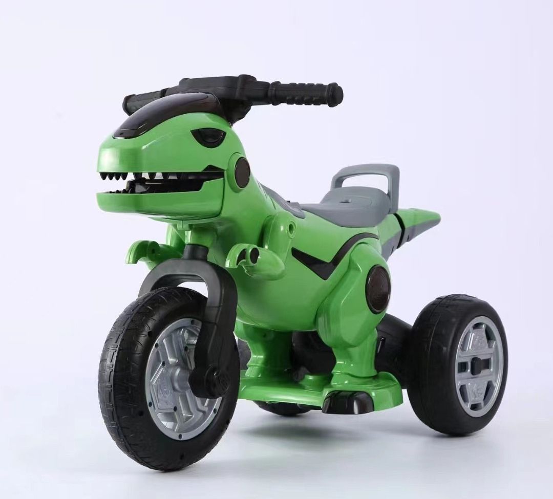 Električni Dinozaur Motocikl s Puničem 12V, 5A - Za Hrabre Mališane