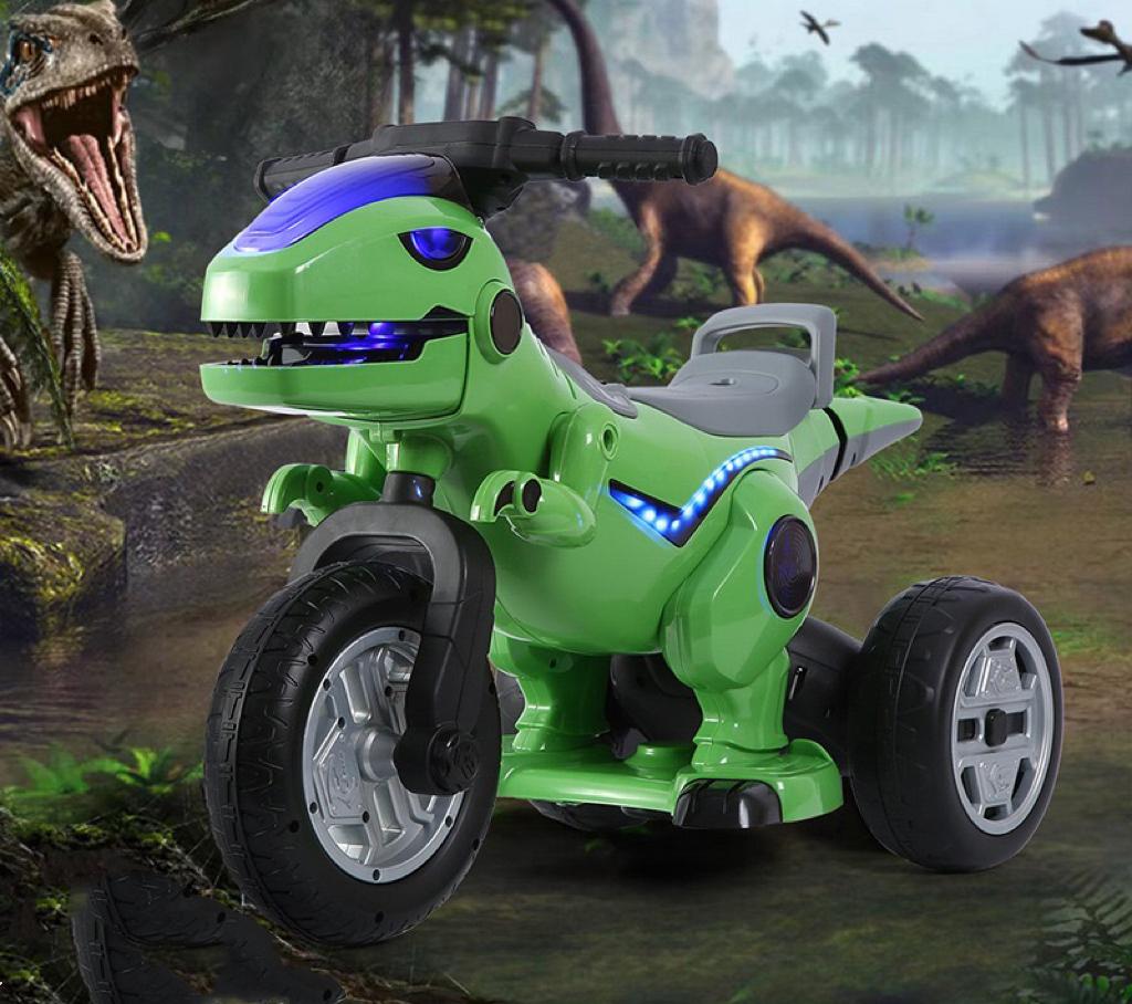 Električni Dinozaur Motocikl s Puničem 12V, 5A - Za Hrabre Mališane