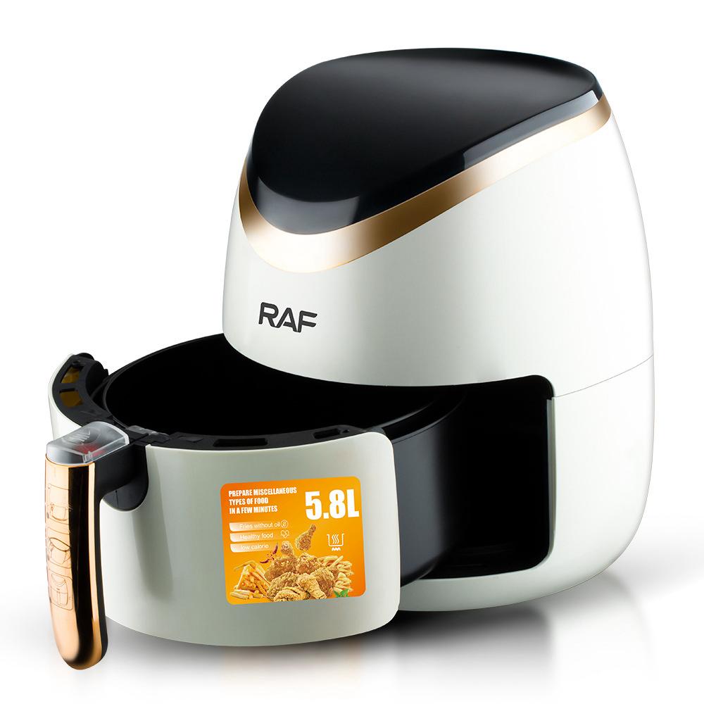 Ponuda: Air Fryer Deluxe Kapacitet 5.8L, 1500W, Cirkulacija Zraka 360°, Dodirni Ekran + Set 50 Papira za Pečenje za AirFryer