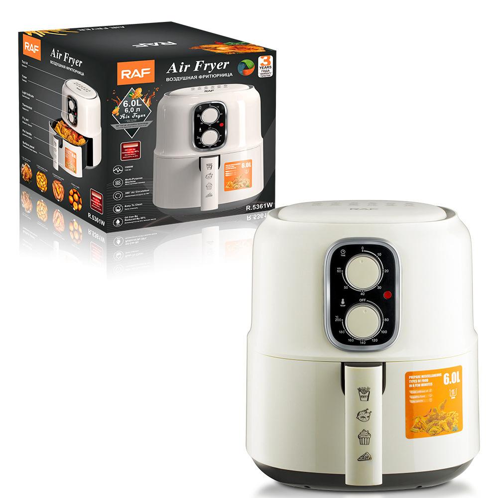 Ponuda: Air Fryer Premium Kapacitet 4.8L, 1500W, Cirkulacija Zraka 360° + Set 50 Papira za Pečenje za AirFryer