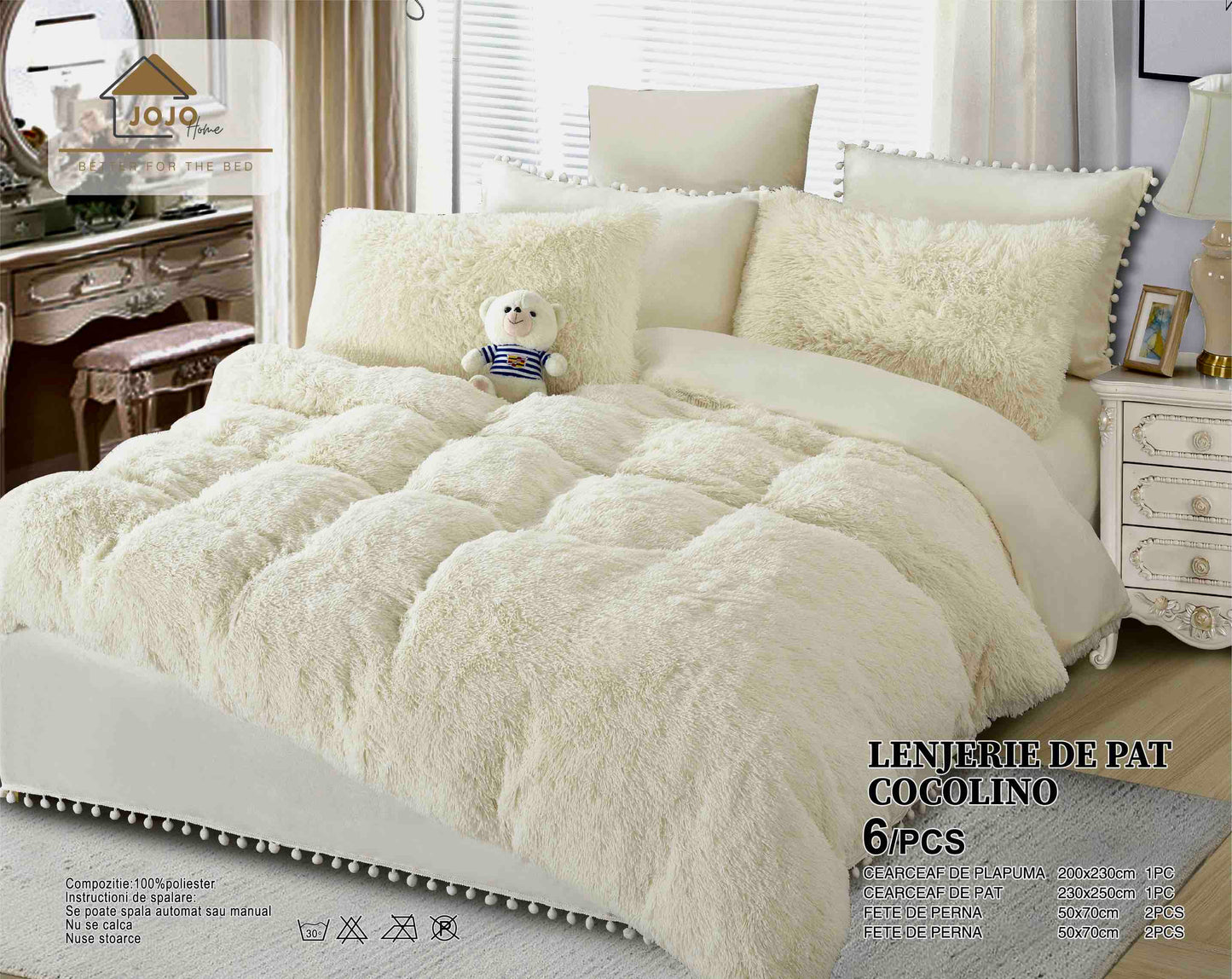 Dvokrevetno, mekano COCOLINO Fluffy posteljina