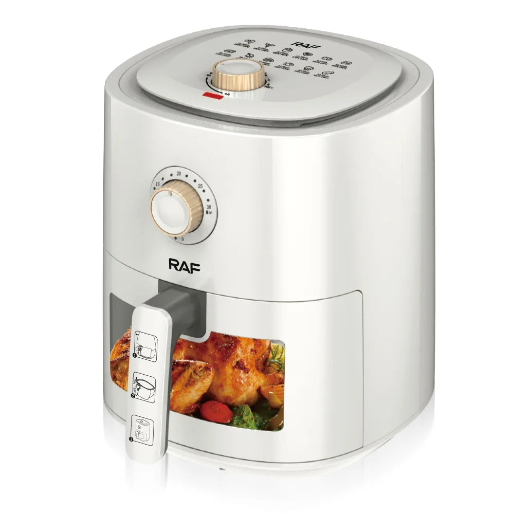 Ponuda: Air Fryer Kapacitet 6L, 1500W, Cirkulacija Zraka 360° + Set 50 Papira za Pečenje za AirFryer
