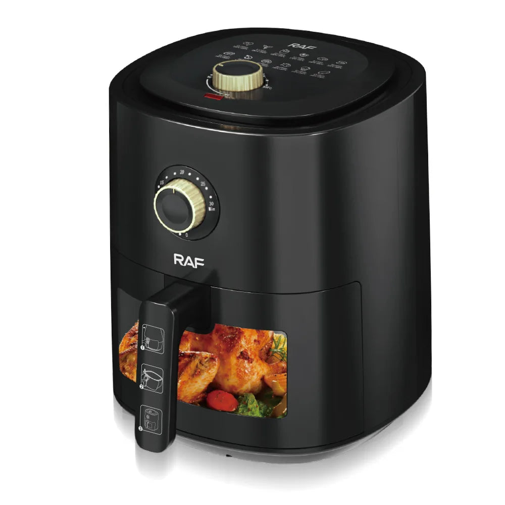 Ponuda: Air Fryer Kapacitet 6L, 1500W, Cirkulacija Zraka 360° + Set 50 Papira za Pečenje za AirFryer