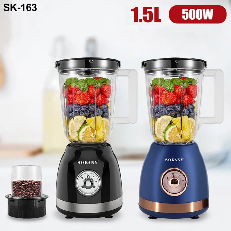 Električni Blender, Kapacitet 1500ml, 1000W, sa 6 Oštrica