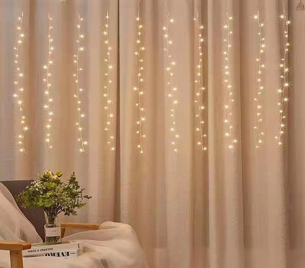 Zavjesa Božićnih Lampica, 200 LED, 10 Linija