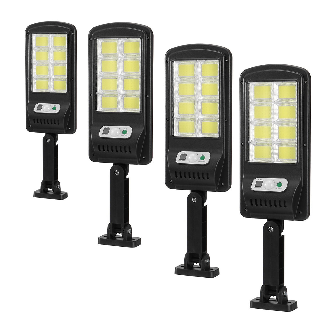 Set 4 Solarna Svjetiljke 150W, 160 LED COB, Daljinski Upravljač i Senzor Pokreta