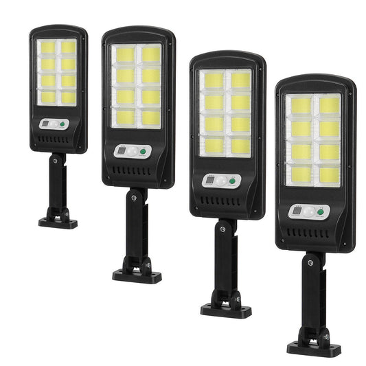 Set 4 Solarna Svjetiljke 150W, 160 LED COB, Daljinski Upravljač i Senzor Pokreta
