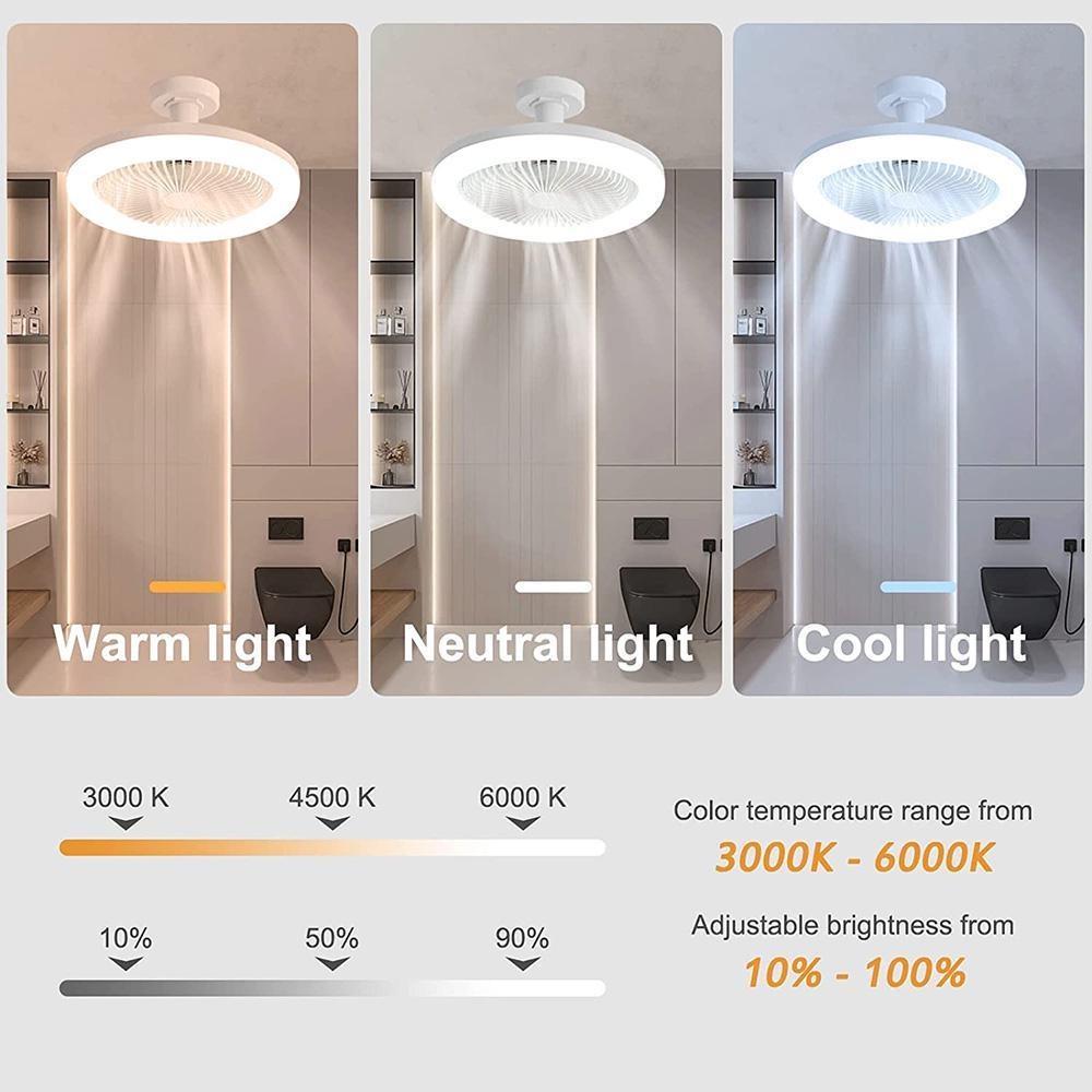 STROPNI VENTILATOR S DALJINSKIM UPRAVLJAČEM I SVJETLOM 30W LED LAMPA FAN SMART