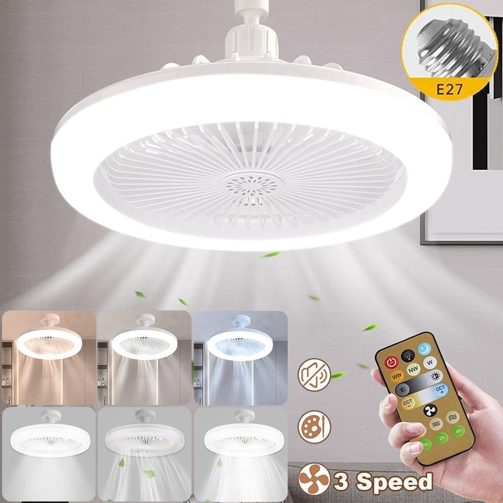 STROPNI VENTILATOR S DALJINSKIM UPRAVLJAČEM I SVJETLOM 30W LED LAMPA FAN SMART