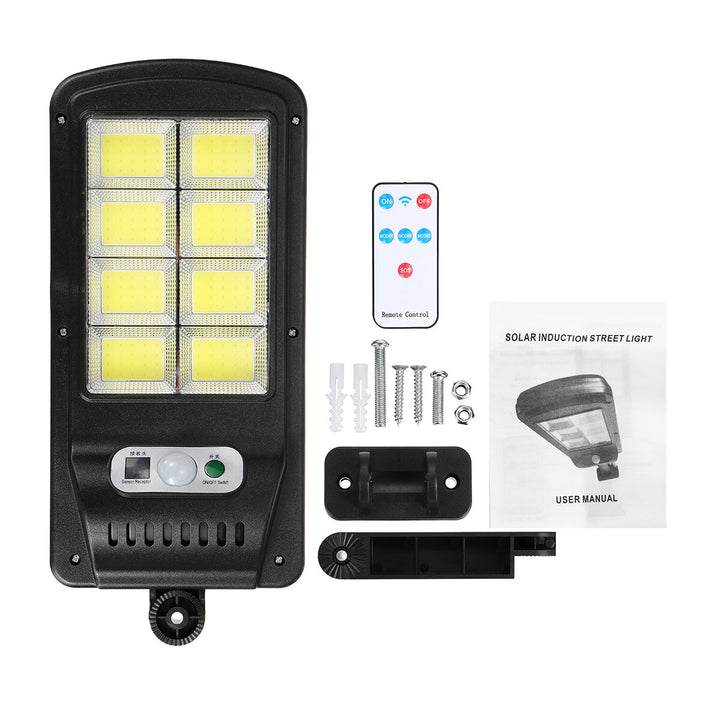 Set 5 Solarna Svjetiljke 150W, 160 LED COB, Daljinski Upravljač i Senzor Pokreta