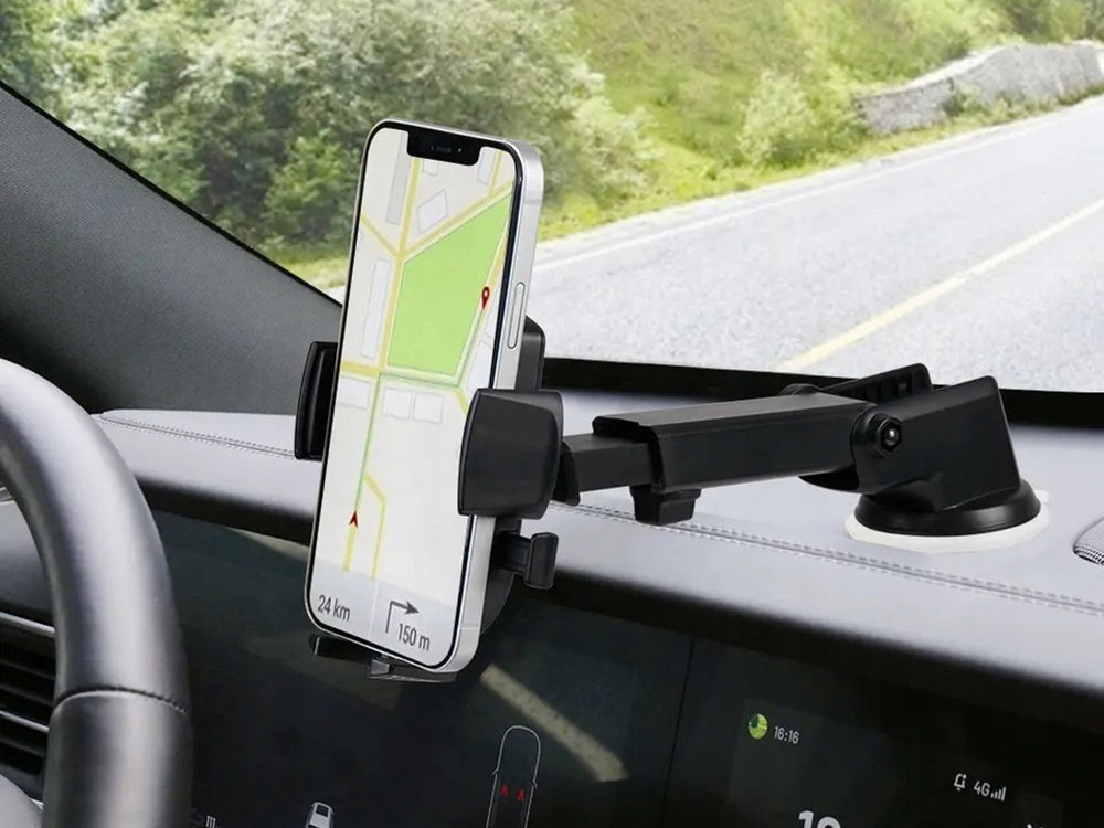 Auto Držač za Mobitel - Montaža na Staklo ili Kokpit - Snažan GPS
