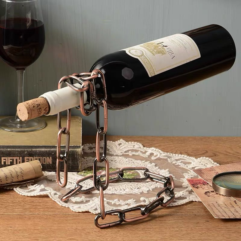 Magični 3D Vješalica za Boce Vina u Obliku Lanca