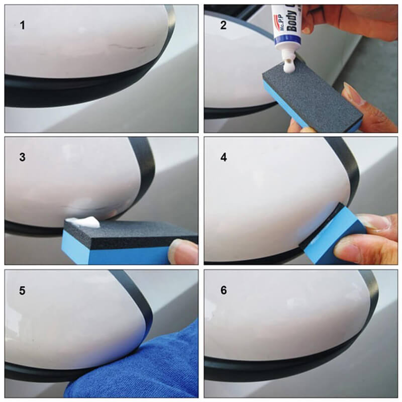 PONUDA 1+1 Set za popravak ogrebotina na automobilu (spužvica + pasta za poliranje)