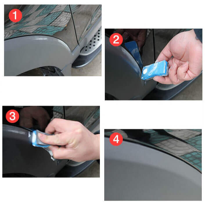PONUDA 1+1 Set za popravak ogrebotina na automobilu (spužvica + pasta za poliranje)