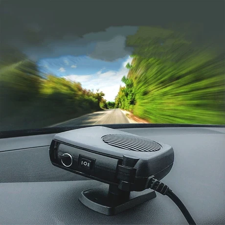 Grijač zraka 12V auto utičnica sa hladnim i toplim zrakom, crna