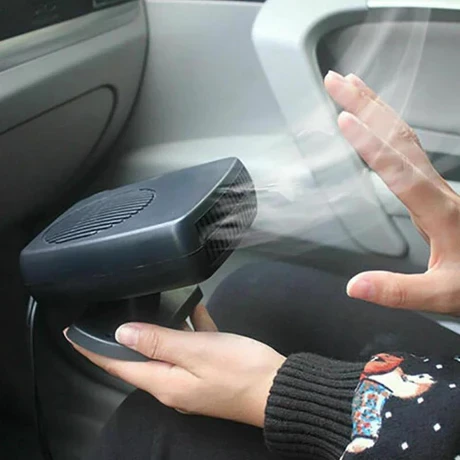 Grijač zraka 12V auto utičnica sa hladnim i toplim zrakom, crna