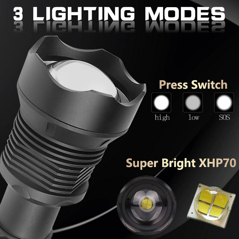 LED svjetiljka, taktička, na bateriju