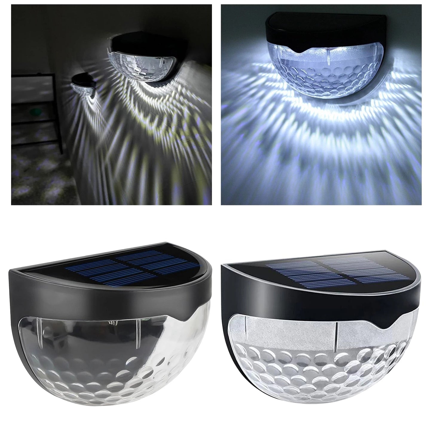 Set od 2x solarne zidne lampe sa svjetlosnim senzorom