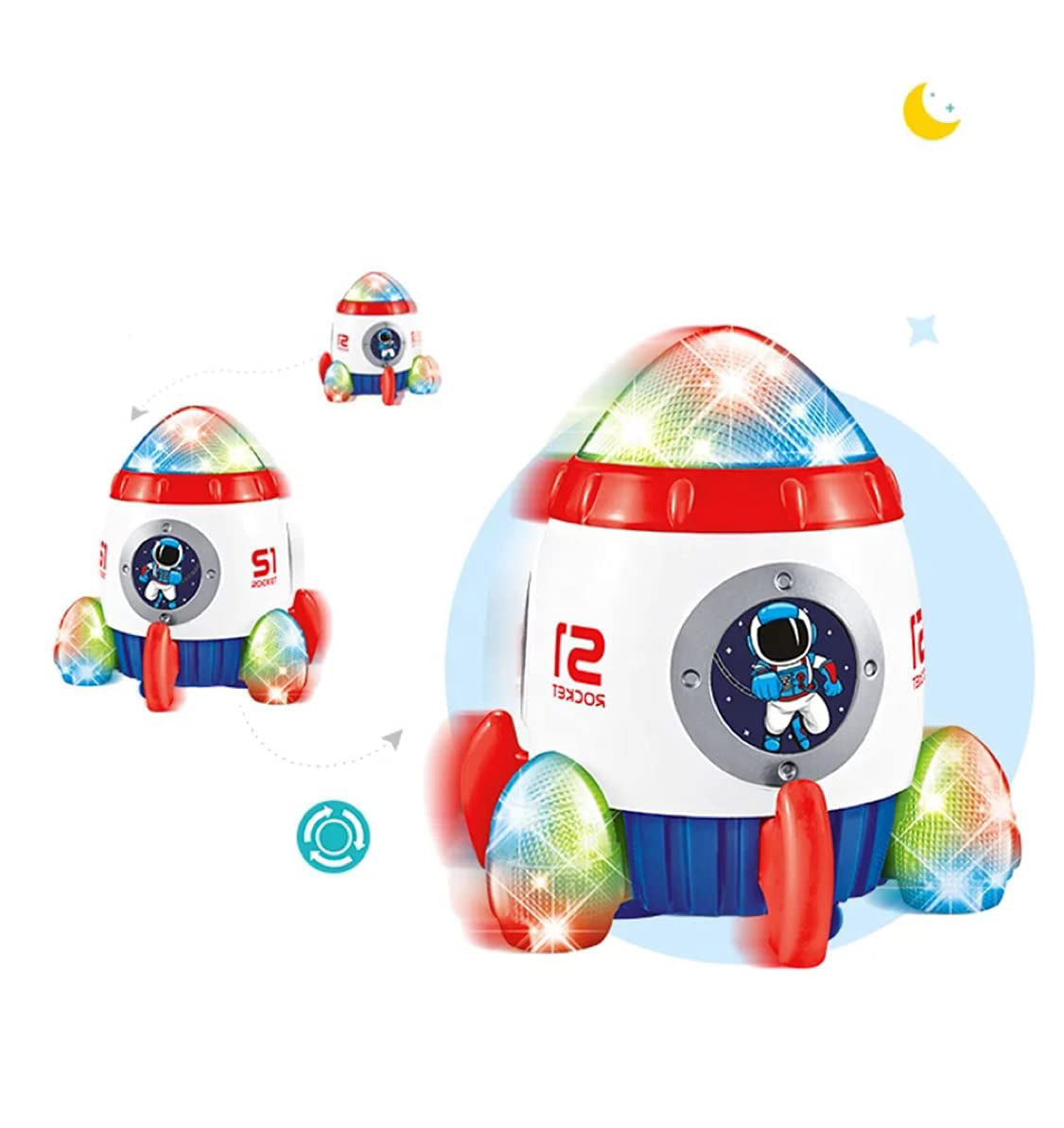 Električna interaktivna igračka s glazbom i svjetlima, Space Rocket