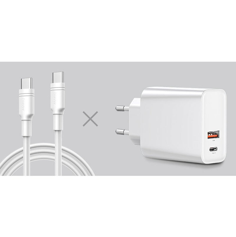 USB PUNJAČ / TYPE-C UTIKAČ PD 18W + USB KABEL ZA PUNJENJE / TYPE-C