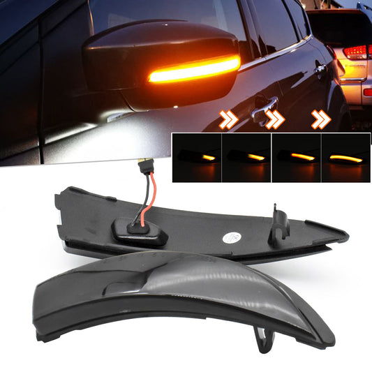 Set od 2 LED svjetiljke s dinamičkim signaliziranjem ogledala kompatibilne s Ford Fiestom/Ford B-Max/Style/TDCI/Titanium/Zetecs/Ecoboost