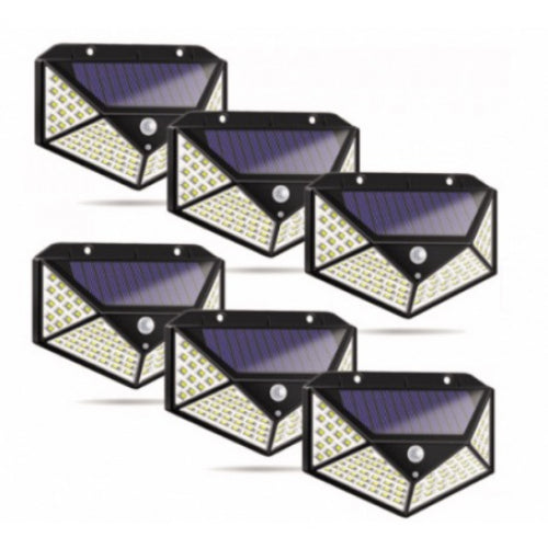 Set od 100 LED solarnih svjetiljki sa senzorom pokreta, crne boje