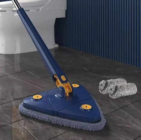 Inovativna krpa CleanMaster, ručna, podesiva, rotacija 360, trokut, plava