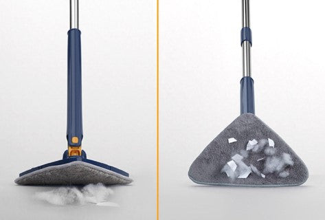 Inovativna krpa CleanMaster, ručna, podesiva, rotacija 360, trokut, plava